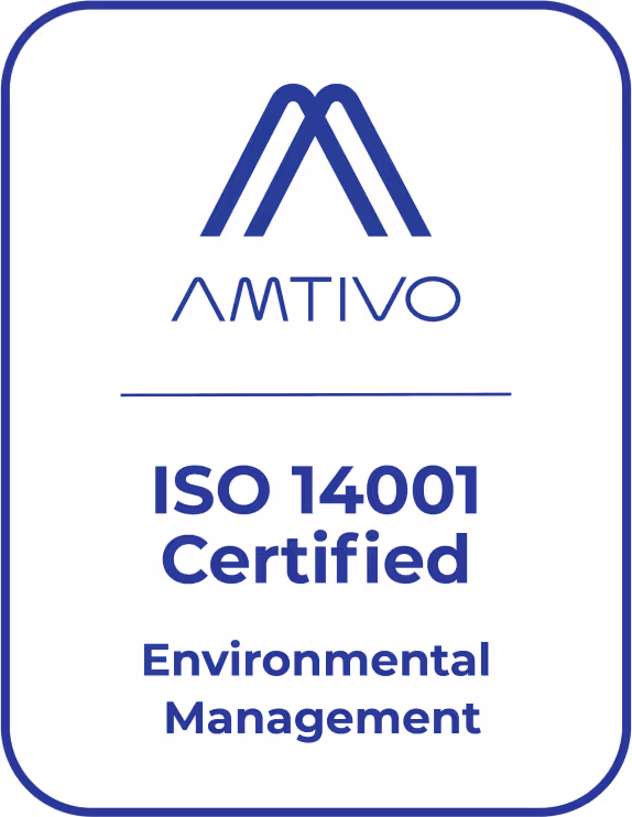 ISO 14001 certification badge